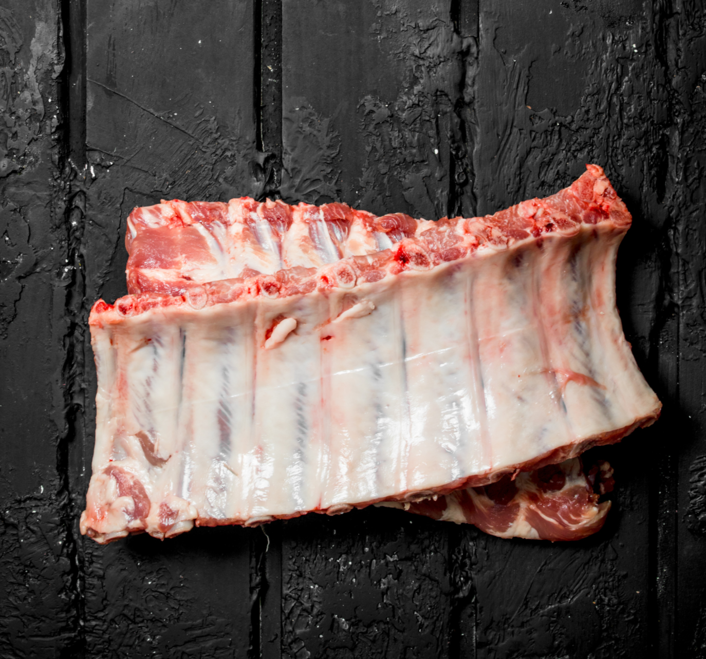 Baby Back Ribs vom Ibérico Schwein, tiefgekühlt | 1 Rack vakuumiert | Ibérico Westfalia vom Hof Vincke | Deutschland | 0,8kg-1,5kg | nur 24,99€/kg